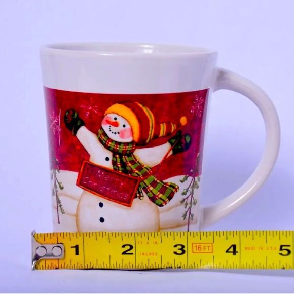 ROYAL NORFOLK Holiday Merry Christmas SNOW MAN Frosty14 OZ Coffee Mug Cup - Picture 8 of 10